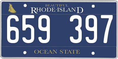 RI license plate 659397