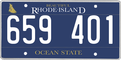 RI license plate 659401
