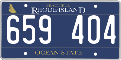 RI license plate 659404