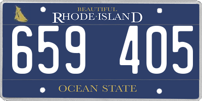 RI license plate 659405