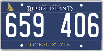RI license plate 659406