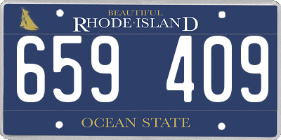 RI license plate 659409