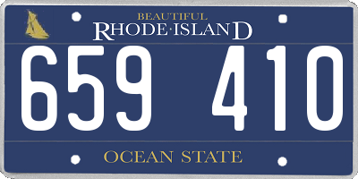 RI license plate 659410