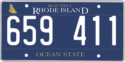 RI license plate 659411