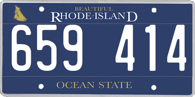 RI license plate 659414