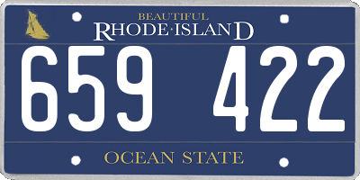 RI license plate 659422