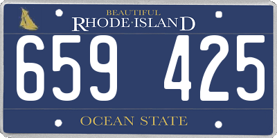 RI license plate 659425