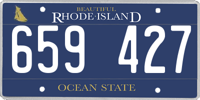 RI license plate 659427