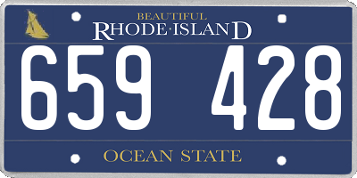 RI license plate 659428