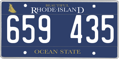 RI license plate 659435