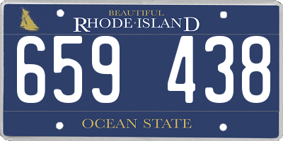 RI license plate 659438