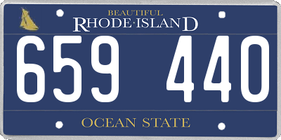 RI license plate 659440