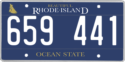 RI license plate 659441