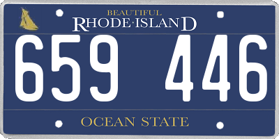 RI license plate 659446