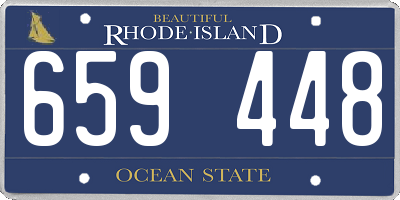RI license plate 659448