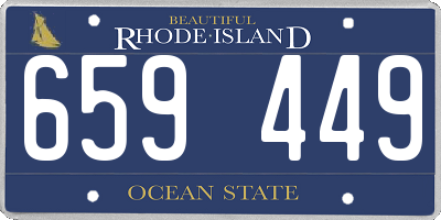 RI license plate 659449