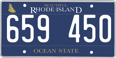 RI license plate 659450