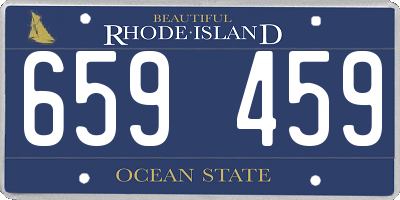 RI license plate 659459