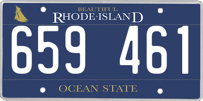 RI license plate 659461