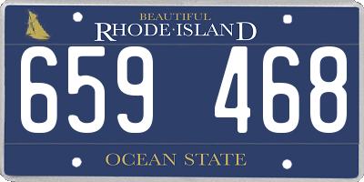 RI license plate 659468