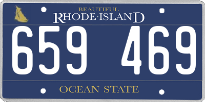 RI license plate 659469