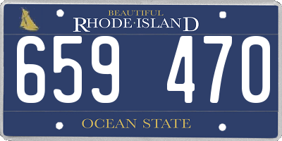 RI license plate 659470