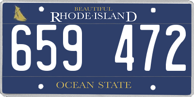 RI license plate 659472