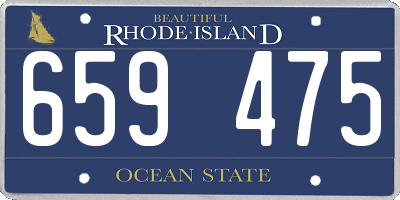 RI license plate 659475