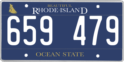 RI license plate 659479