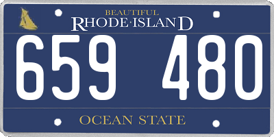 RI license plate 659480