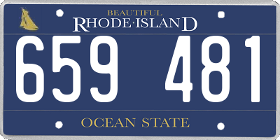 RI license plate 659481