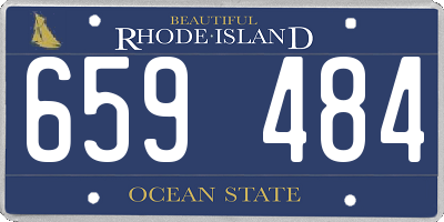 RI license plate 659484