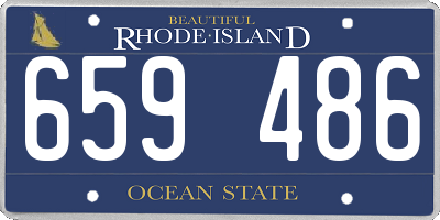 RI license plate 659486