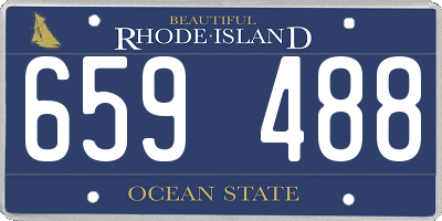 RI license plate 659488