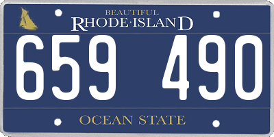 RI license plate 659490