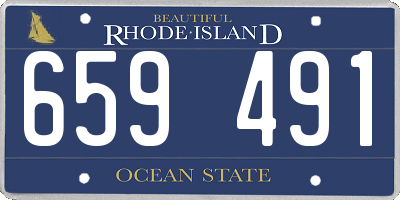 RI license plate 659491
