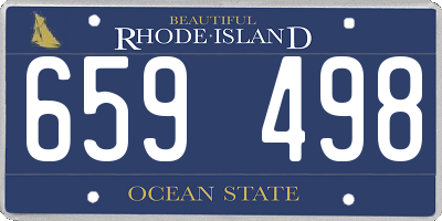 RI license plate 659498