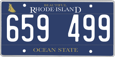 RI license plate 659499