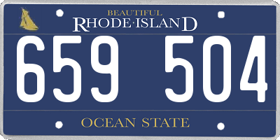 RI license plate 659504
