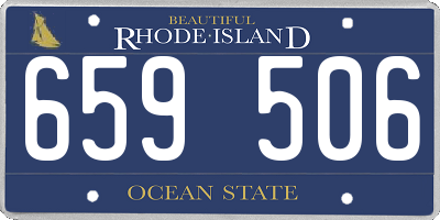 RI license plate 659506