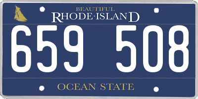 RI license plate 659508