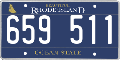 RI license plate 659511