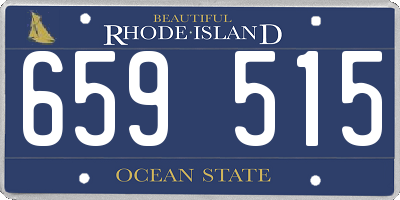 RI license plate 659515