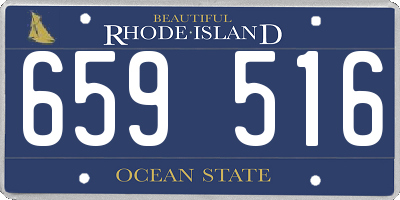 RI license plate 659516