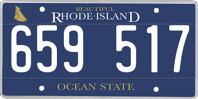 RI license plate 659517