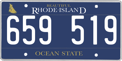 RI license plate 659519