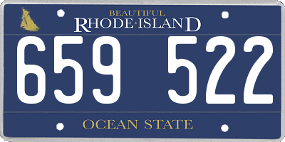 RI license plate 659522