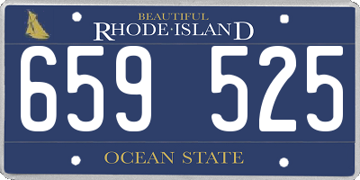 RI license plate 659525