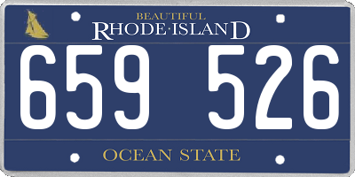 RI license plate 659526