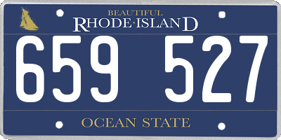 RI license plate 659527